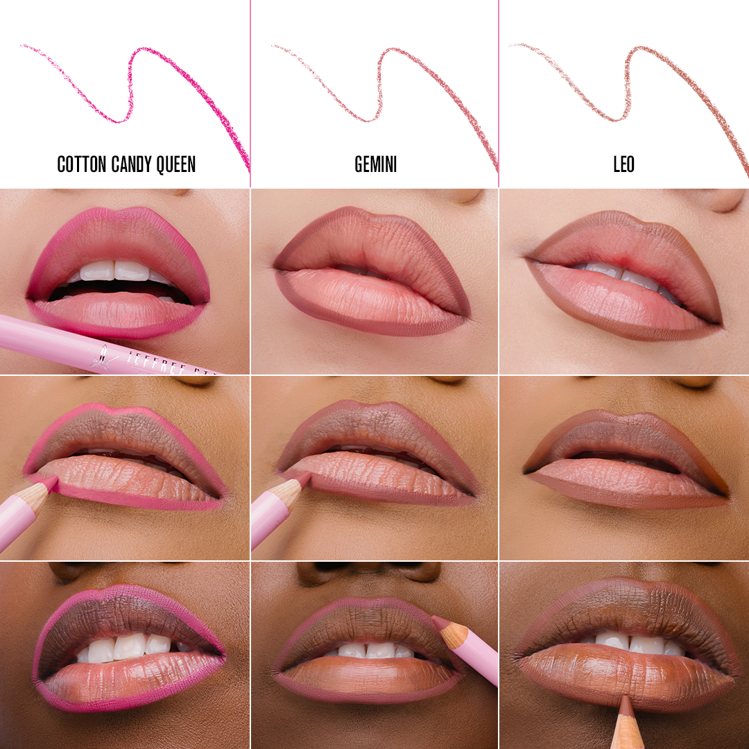 Pink Velour Lip Liner Trio